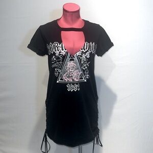 Derek Heart Born Wild T-Shirt dress with lace up sides!